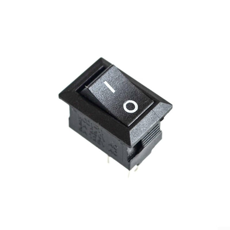 Black Rocker Switch 2 Pin ON OFF SPST Panel Mount 125VAC 6A 250VAC 3A - Image 3