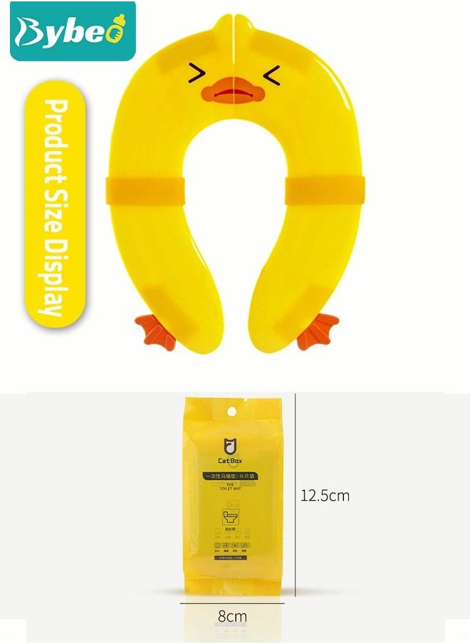 Bybeo - Foldable Portable Travel Potty Training Seat and 10 PCS Extra Large Toilet Seats Covers Disposable Waterproof for Boys Girls, Toddlers Potty Training in Public Restrooms - Image 1