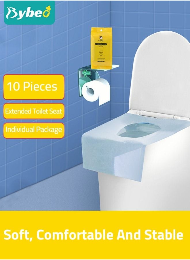 Bybeo - Foldable Portable Travel Potty Training Seat and 10 PCS Extra Large Toilet Seats Covers Disposable Waterproof for Boys Girls, Toddlers Potty Training in Public Restrooms - Image 1