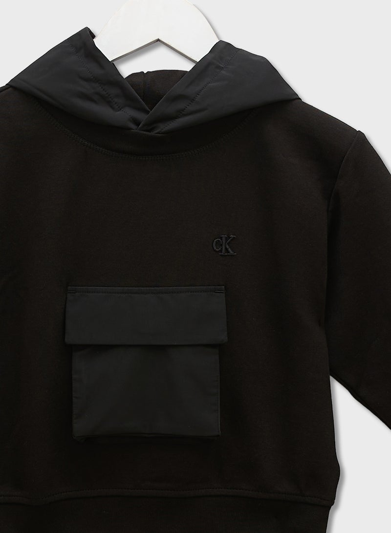 Calvin Klein Jeans Kids Color Block Hoodie  - Image 3