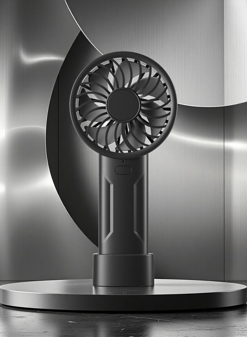 BEILINGDUN Portable Handheld Fan  Adjustable Personal Mini Fan Quiet Operation with Outdoors & Daily Use Ramadan Gift for Kids and Women(Black) - Image 1