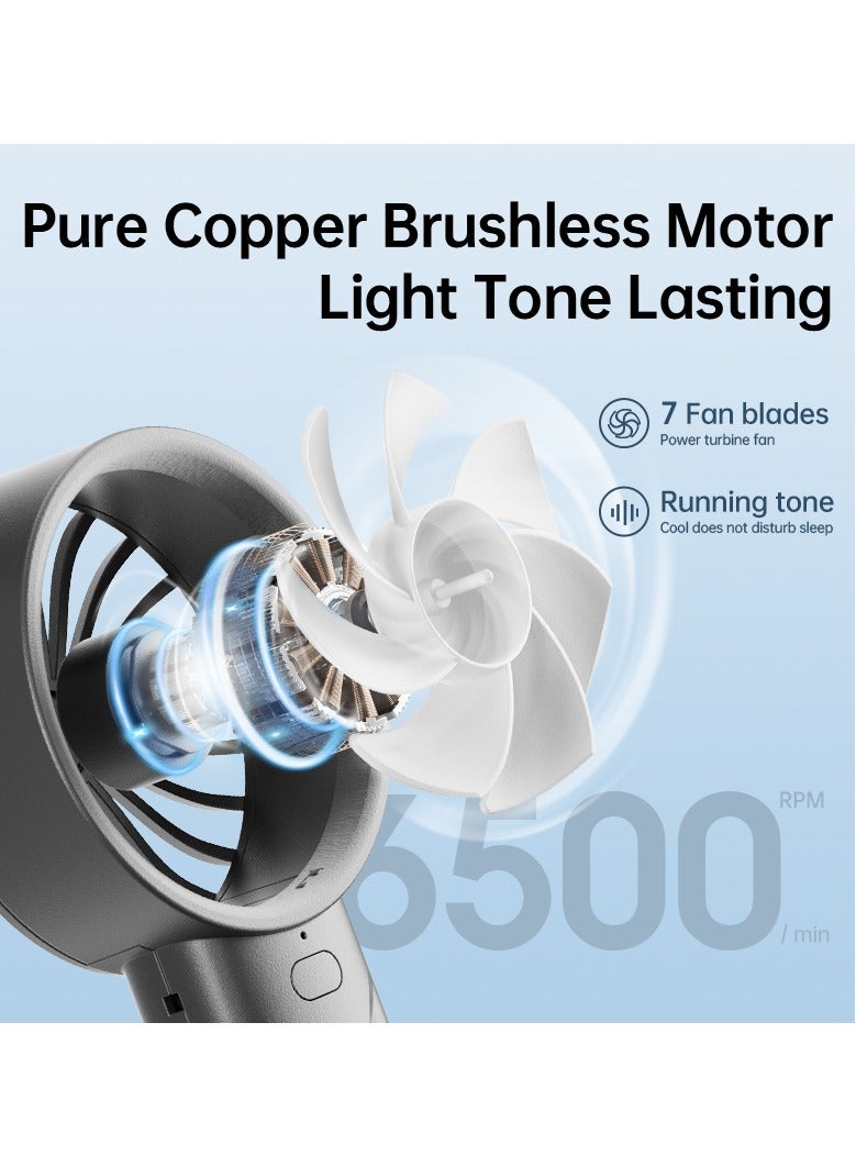 BEILINGDUN Portable Handheld Fan  Adjustable Personal Mini Fan Quiet Operation with Outdoors & Daily Use Ramadan Gift for Kids and Women(Black) - Image 3