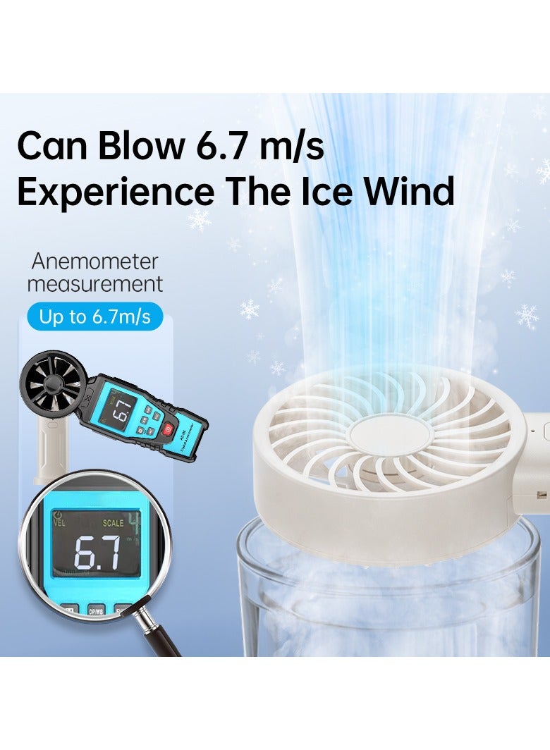 BEILINGDUN Portable Handheld Fan  Adjustable Personal Mini Fan Quiet Operation with Outdoors & Daily Use Ramadan Gift for Kids and Women(Black) - Image 5