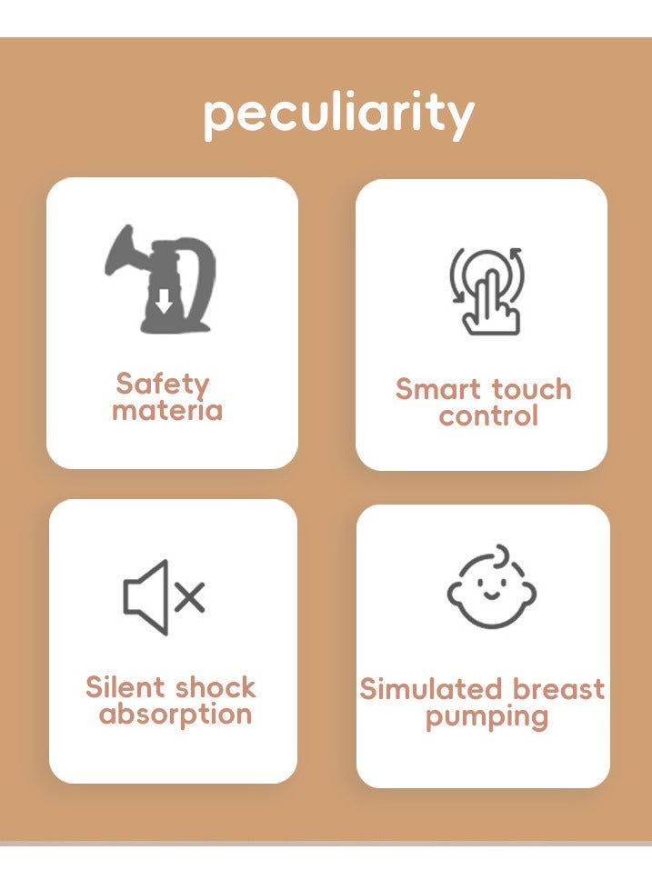 Electric breast pump double-sided automatic suction portable fully automatic integrated hands-free milk collector rechargeable - Image 3