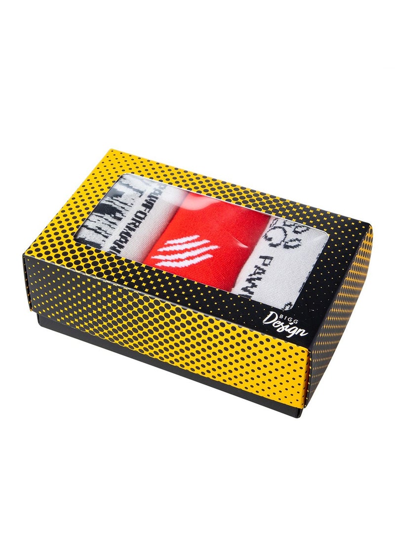 بيج ديزاين طقم جوارب رجالية أداء الكلاب 3 أزواج - Image 3