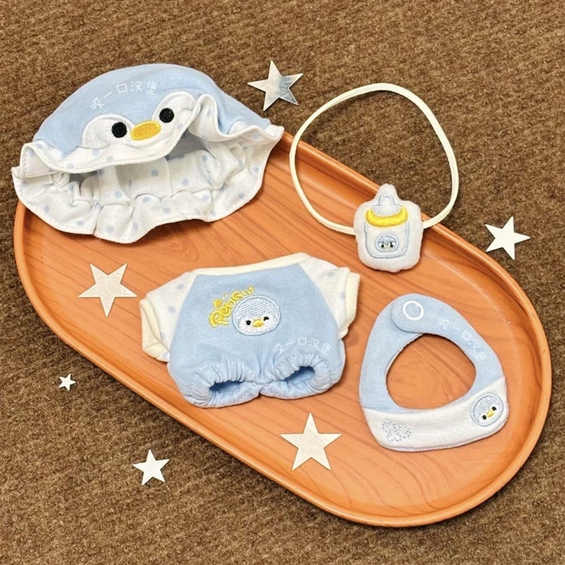 Penguin Baby Outfit for 10cm Cotton Doll - Doll Clothes - Image 1