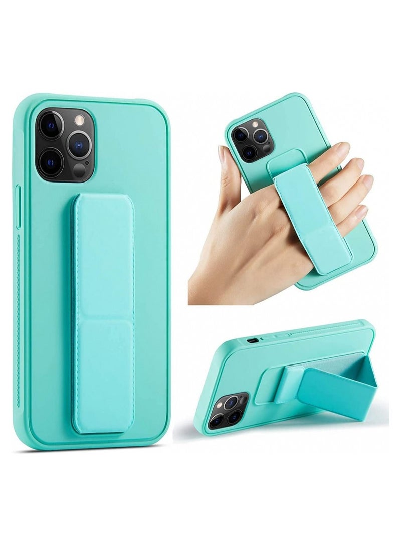 VITION Case Cover For iPhone 14 Pro, Finger Grip  Phone holder Case Car Magnetic Multi-function 3 in 1 Shockproof Back Cover Protective Case (iPhone 14 Pro, Mint Green) - Image 1