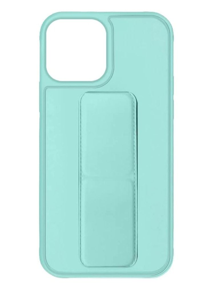 VITION Case Cover For iPhone 14 Pro, Finger Grip  Phone holder Case Car Magnetic Multi-function 3 in 1 Shockproof Back Cover Protective Case (iPhone 14 Pro, Mint Green) - Image 2