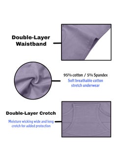 Love Bell Premium Cotton Four-way stretch Panties - MULTIPACK - Regular and Plus Sizes - Classic Briefs for Women (UAE/KSA, Alpha, 7XL, Regular, Regular, Blossom Flower - 6 Pcs Pack)  - Image 3