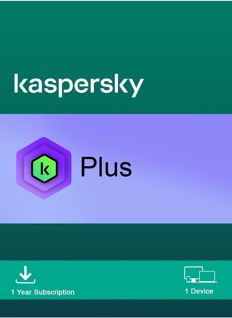 Kaspersky Kaspersky Plus | 1 Device 1 Year | 2025 | Digital License | Same Day Delivery 
