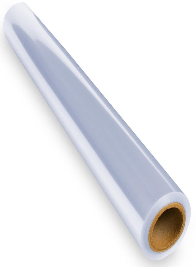 FIESTA WRAPS Clear Cellophane Wrap Roll (16 in x 110 ft) - Cellophane Roll - Clear Wrapping Paper to Wrap Gift Baskets - Gift Basket Wrapping Supplies - Papel Celofan - Image 1