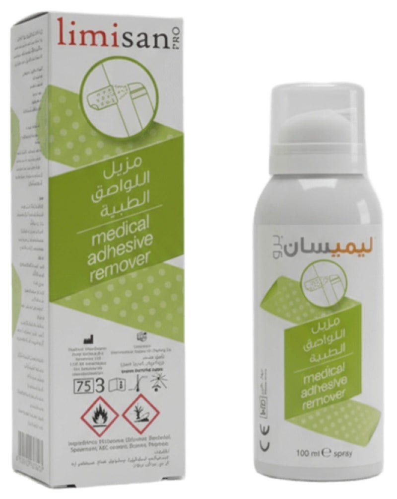 ليمسان بخاخ ليميسان  عبوة كبيرة  100 ml برو لإزالة اللاصق بأمان و بدون كحول، لطيف على البشرة، 100 ml - Image 1