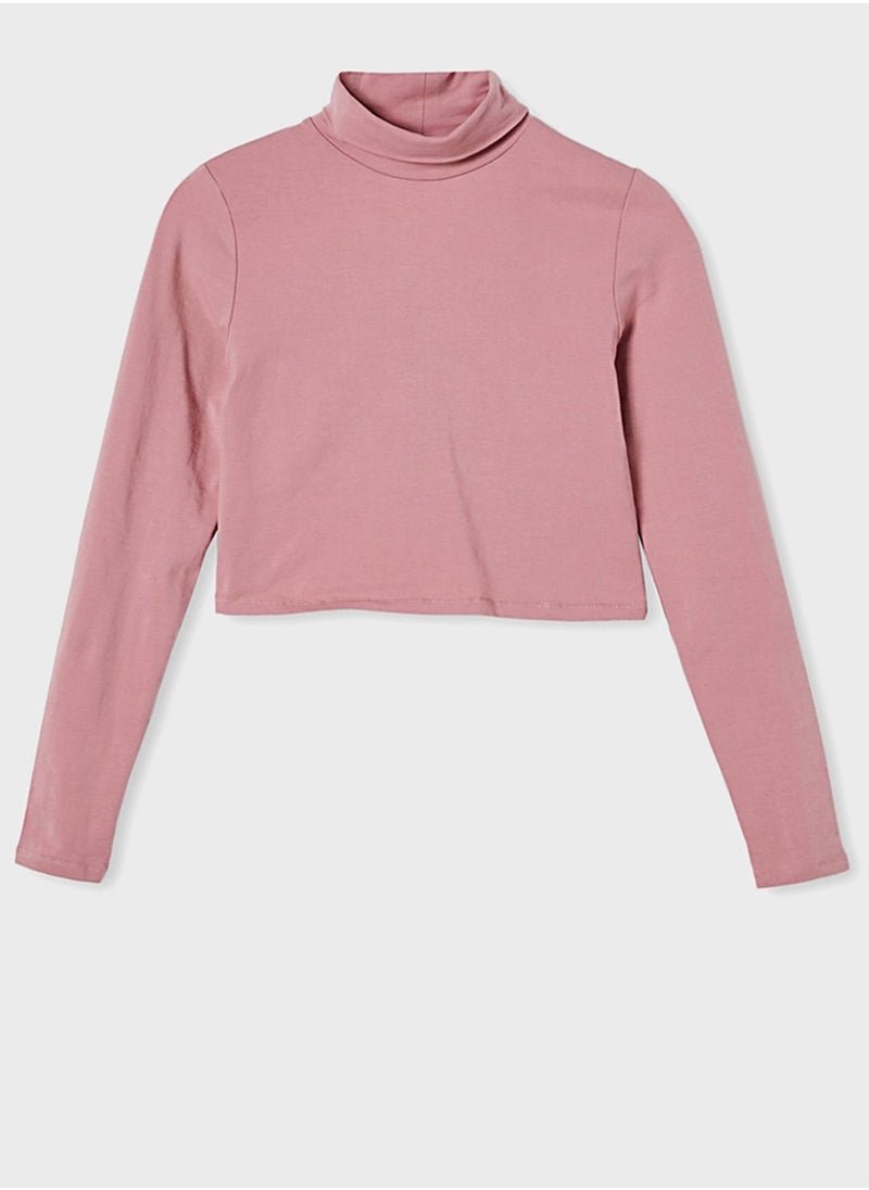 Cotton On - Roll Neck Crop Top - Image 1