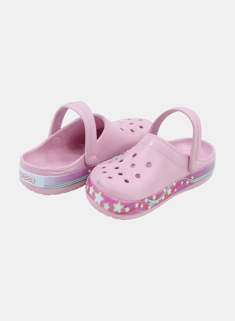 crocs Girls Rubber Crocs – Pink with Unicorn Design - Image 2