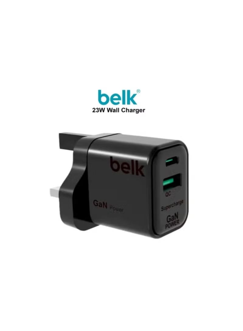 Belk 23W Dual USB PD Wall Charger , Black - Image 2
