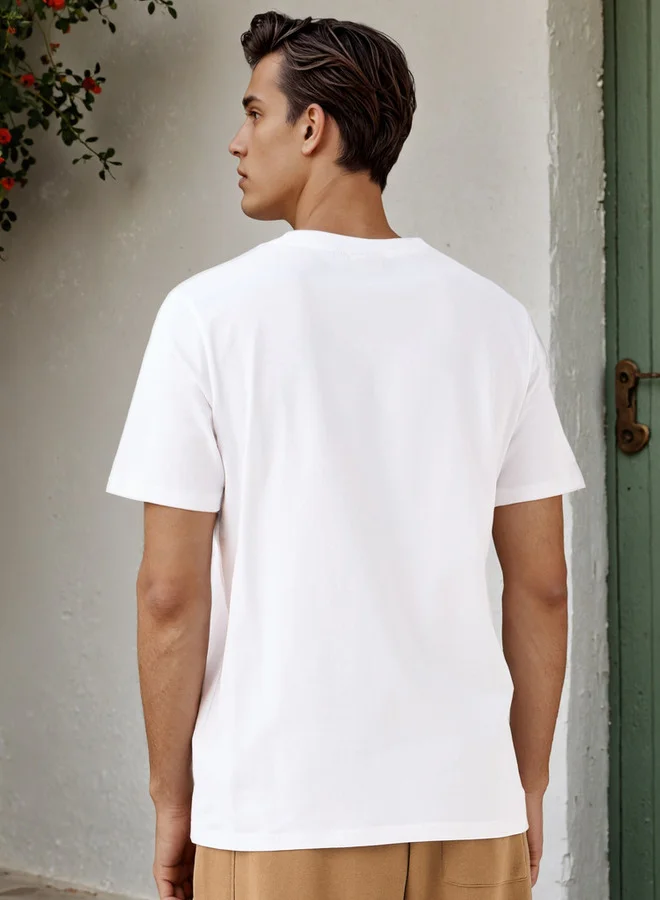 SP Characters  One Piece Print Regular Fit T-shirt for Men | Best Price UAE