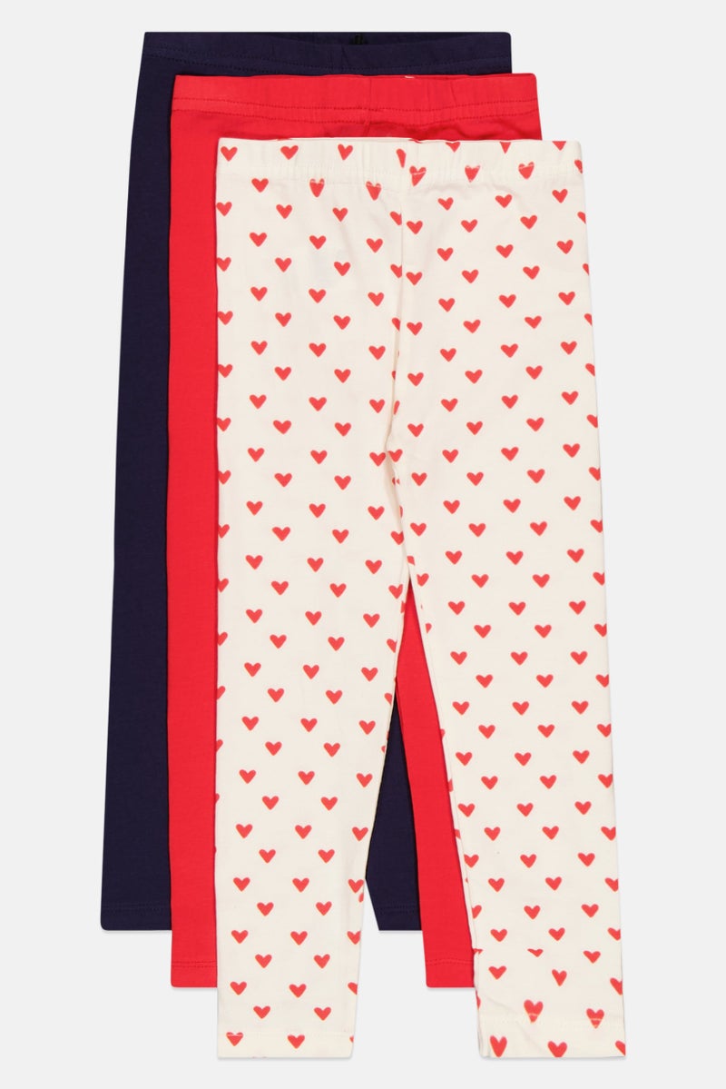 Yuji Kids Girl 3 Pieces Leggings, Multicolor - Image 4