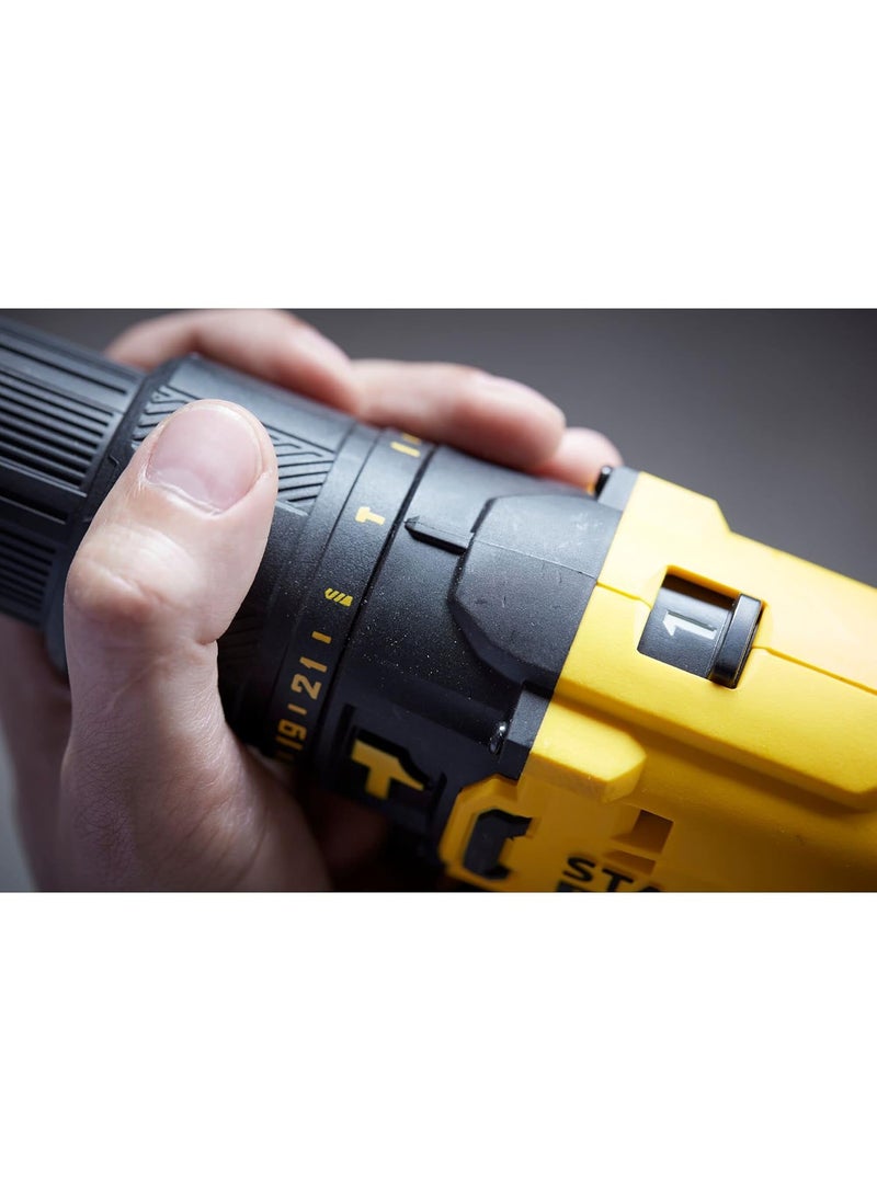 Stanley STANLEY FATMAX SCD711D2KAB1 20V 20Ah 13 mm Cordless Brushed Hammer Drill Machine With 100pcs Accessories Kit 2x20Ah Liion Batteries 1pc Charger  - Image 5