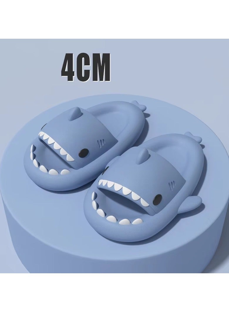 Style Women's sandals, slippers, cartoon shark slippers, indoor and outdoor couples - Image 3