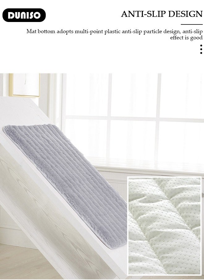 DUNISO - Thick Plush Bay Window Mat Window sill Blanket, Non-Slip Bay Window Cushion Pad, Modern Windowsill Bench Seat Cushion for Indoor Tatami Sofa Decor Home Bedroom Living Room - Image 1