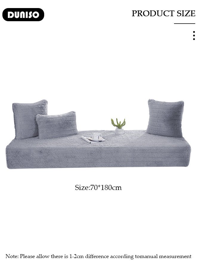 DUNISO - Thick Plush Bay Window Mat Window sill Blanket, Non-Slip Bay Window Cushion Pad, Modern Windowsill Bench Seat Cushion for Indoor Tatami Sofa Decor Home Bedroom Living Room - Image 1