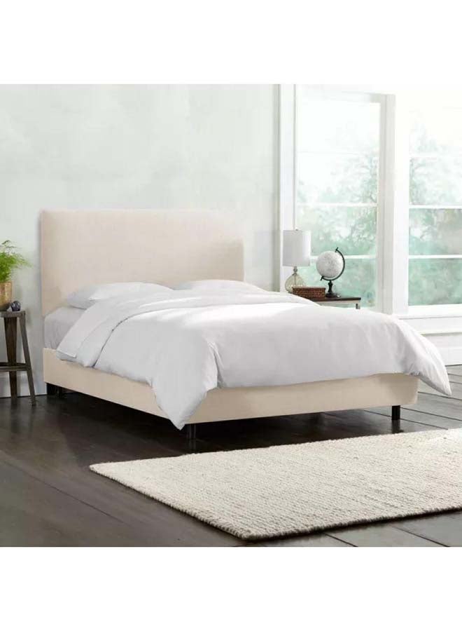 Al Home Elite Collection: Swedish Wood Queen Bed - Opulent Beige Tranquility (180x200x140) by Alhome