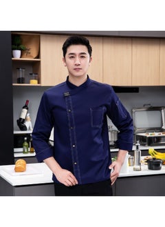 NIBEMINENT Chef Clothing Short Sleeved Summer Breathable Thin Dining Half Sleeved Work Clothes Hotel Cafeteria Kitchen Clothing  - Image 1