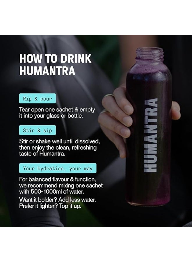 Humantra Hydration Packets | Zero Sugar Electrolyte Hydration Multiplier w/Essential Minerals, Boost Immune & Metabolic Functions | Electrolytes Powder (20 count, Elderberry) - Image 2