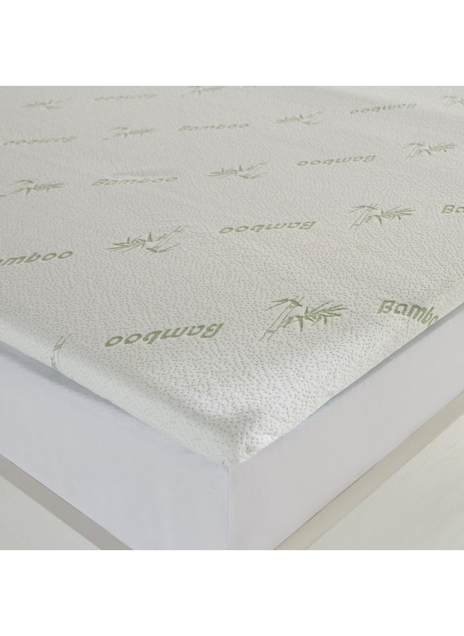 Home Box - Relax Bamboo Memory Foam Queen Mattress Topper 150 x 200 x 4 cm - Image 1