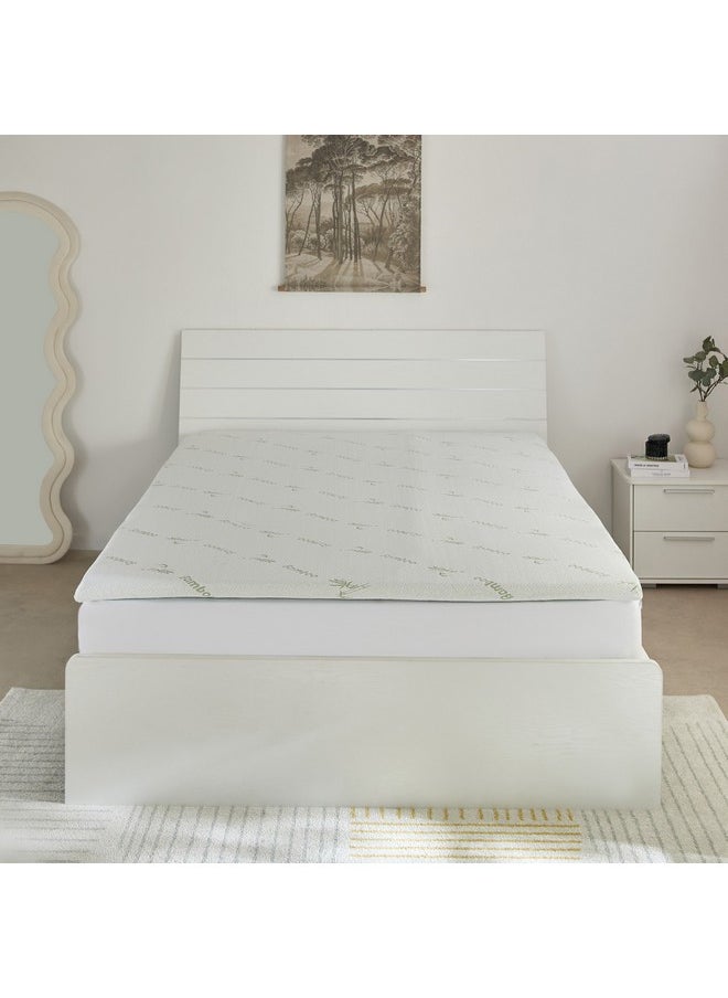 Home Box - Relax Bamboo Memory Foam Queen Mattress Topper 150 x 200 x 4 cm - Image 1