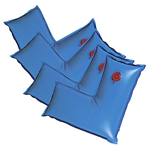 Robelle 2 ft. Corner 4-Pack Heavy Duty Blue Pool Cover Weights, .33 MM Thick Vinyl, Pool Water Bags, Water Tubes - Image 1