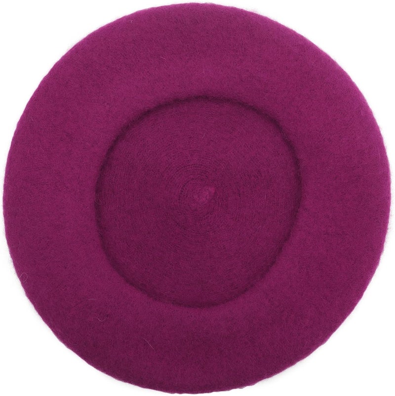 ZLYC Wool French Beret Hat Solid Color Beret Cap for Women Girls - Image 5