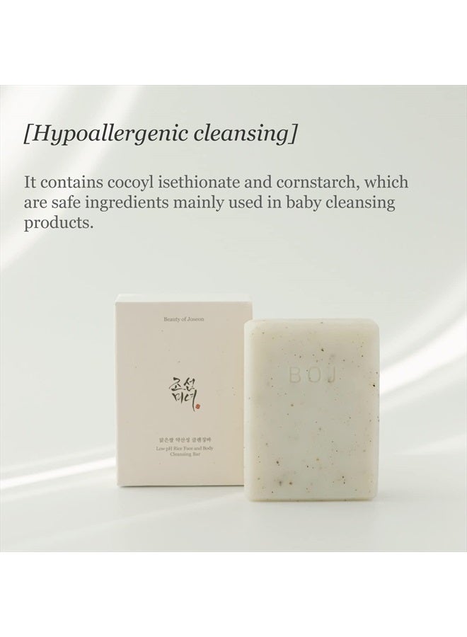 Beauty of Joseon Low pH Rice Face and Body Cleansing Bar (100g) 3.52 Ounce (Pack of 1)Fluid Ounce - Image 4