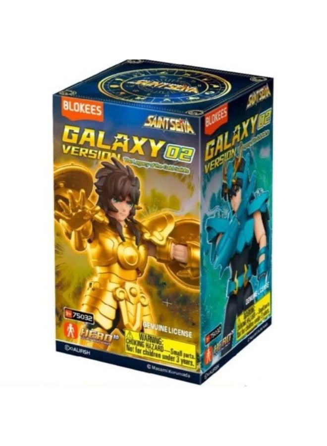 Blokees Saint Seiya Galaxy Version 02 – Libra Shiryu & Cygnus Hyoga Action Figures, Collectible Buildable Model Kit, Genuine Licensed Toy for Kids & Adults - Image 1