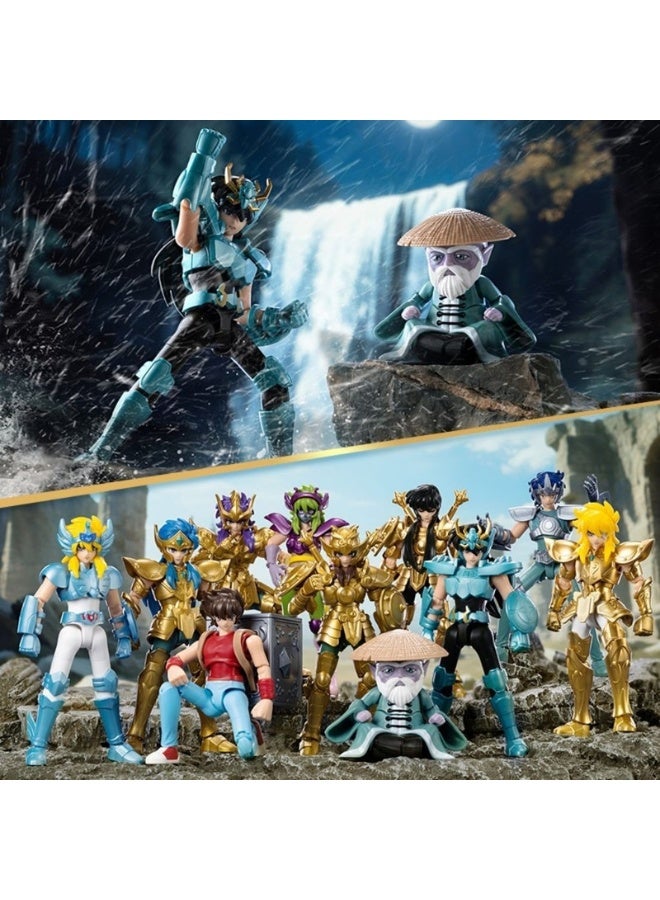 Blokees Saint Seiya Galaxy Version 02 – Libra Shiryu & Cygnus Hyoga Action Figures, Collectible Buildable Model Kit, Genuine Licensed Toy for Kids & Adults - Image 3