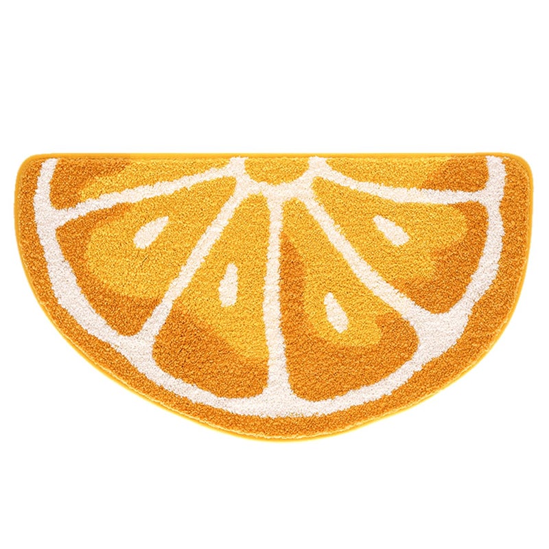 Ankah Fruit Bath Mats Cute Bathroom Rugs, Particularly Absorbent, Very Soft, and Dry Fast that Fits for Kid's Room, Bathroom or Other Room, 17.7" x 31.5", Orange - Image 3