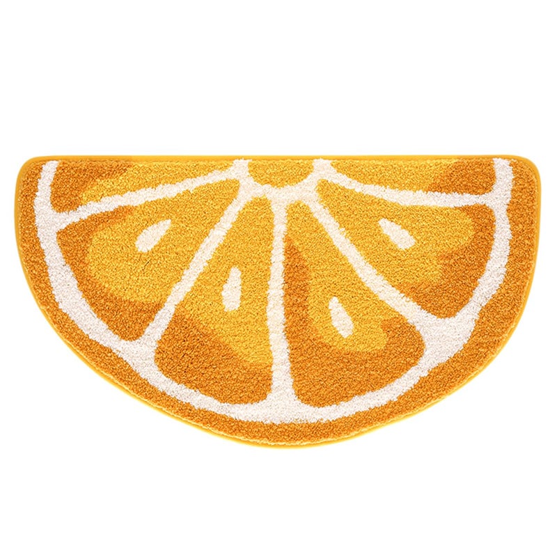 Ankah Fruit Bath Mats Cute Bathroom Rugs, Particularly Absorbent, Very Soft, and Dry Fast that Fits for Kid's Room, Bathroom or Other Room, 17.7" x 31.5", Orange - Image 2