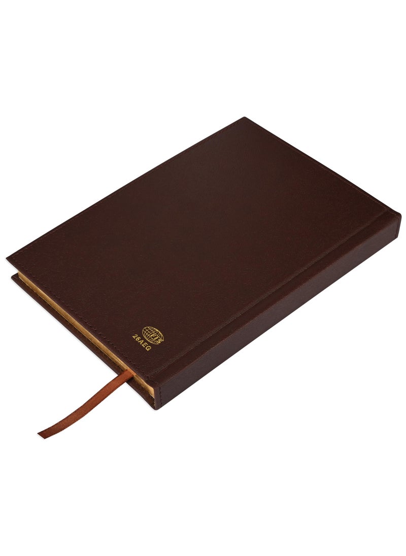 FIS FIS Golden A5 Diary 2025 (Arabic/English) Dark Brown - FSDI26AEG25DBR  - Image 5