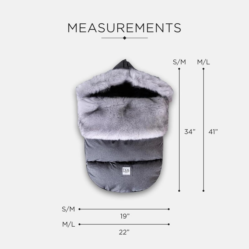7 A.M. 7AM Enfant Universal Stroller Footmuff - Water Repellent Winter Bunting Bag for Strollers & Car Seats, Soft Micro-Fleece & Plush Lined Stroller Footmuff for Baby Boy & Girl | TundraPOD - Image 5