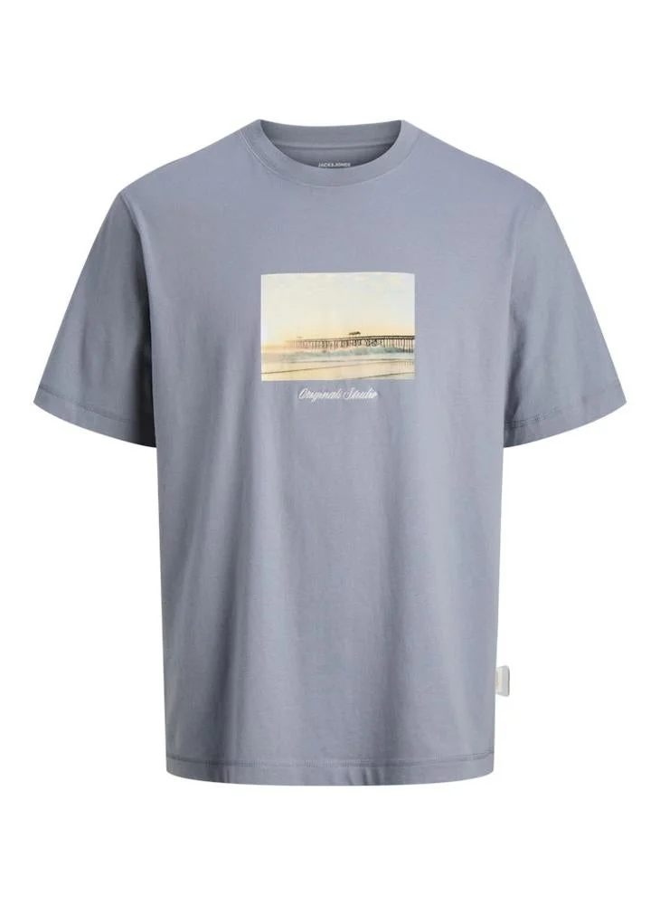 JACK & JONES  Graphic Crew Neck T-Shirt for Men | Best Price UAE
