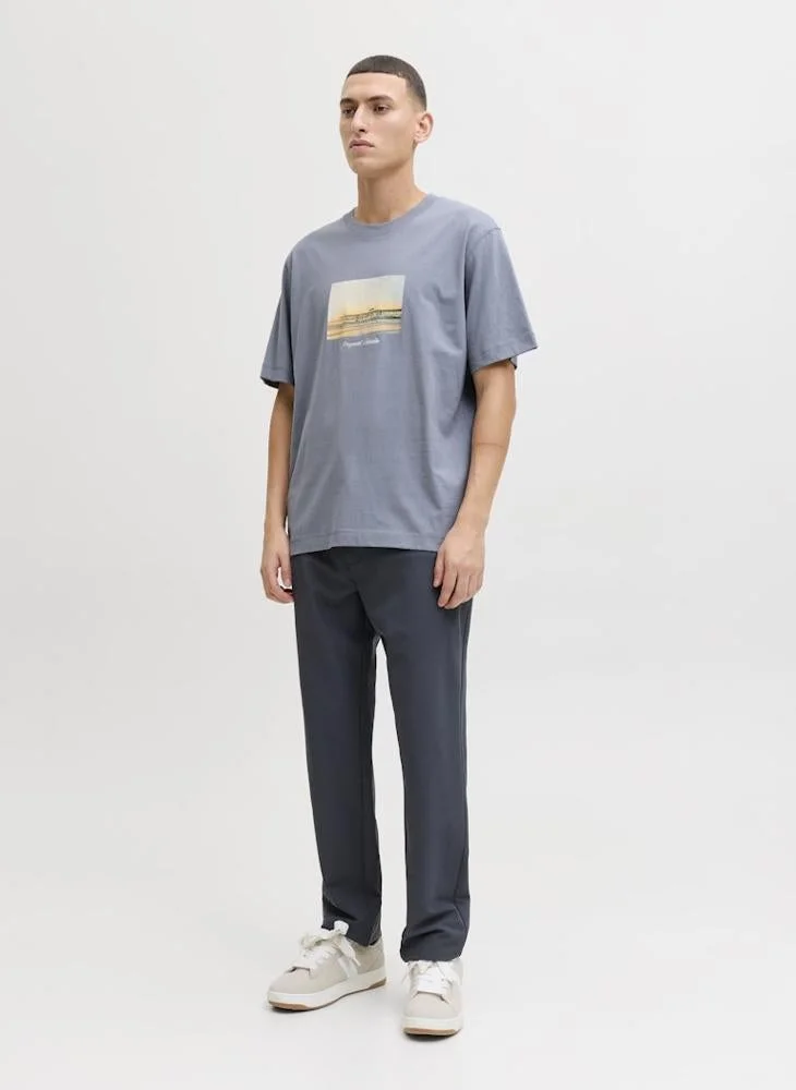 JACK & JONES  Graphic Crew Neck T-Shirt for Men | Best Price UAE