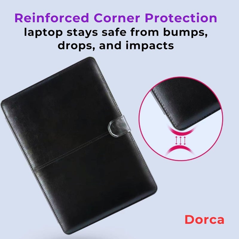 Dorca ® case for Samsung Galaxy Book4 NP750XGJ 15.6 Inch-PU Leather Portfolio Protective Cover, Keeps a Laptop New - Image 5