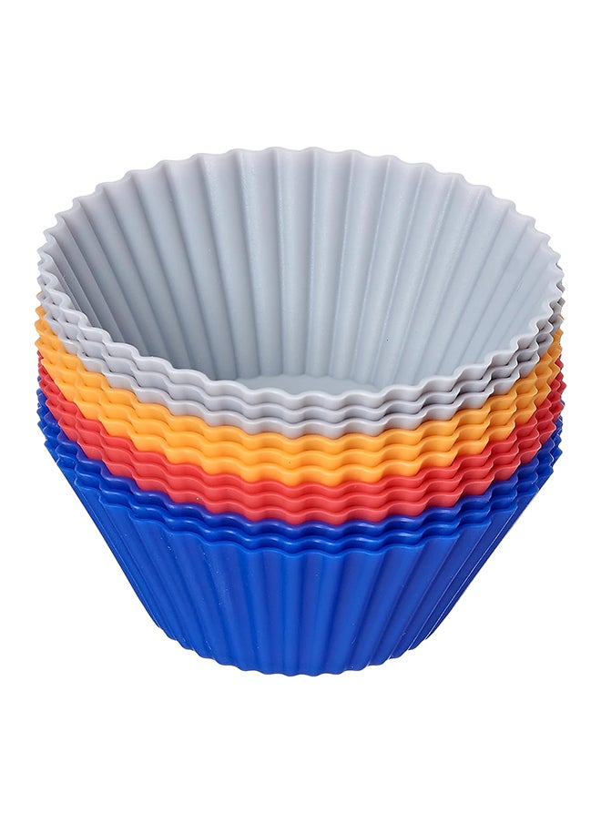 Generic Cup Cake Molds Silicone - 12 Pieces 