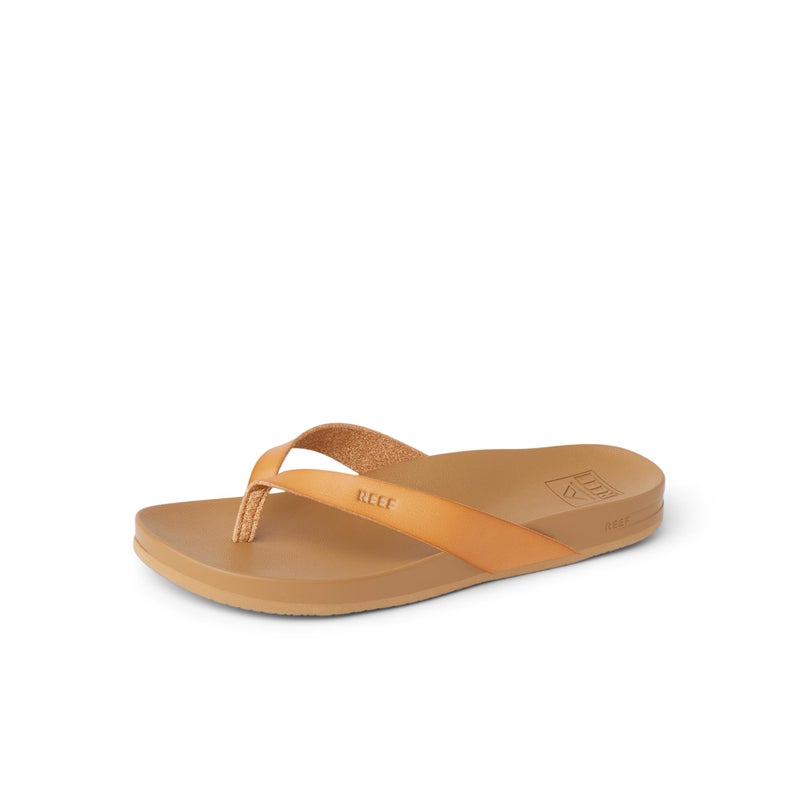 REEF Cushion Court Womens Flip Flop, Molded Cushion Footbed, Arch Support, Natural, 7.5 - Image 1