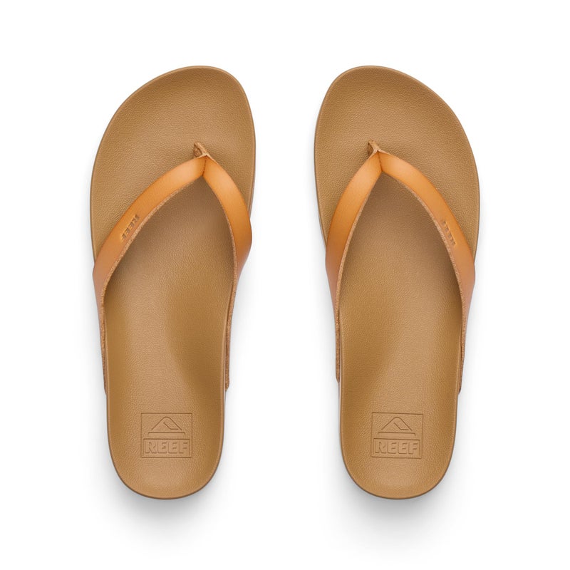 REEF Cushion Court Womens Flip Flop, Molded Cushion Footbed, Arch Support, Natural, 7.5 - Image 4
