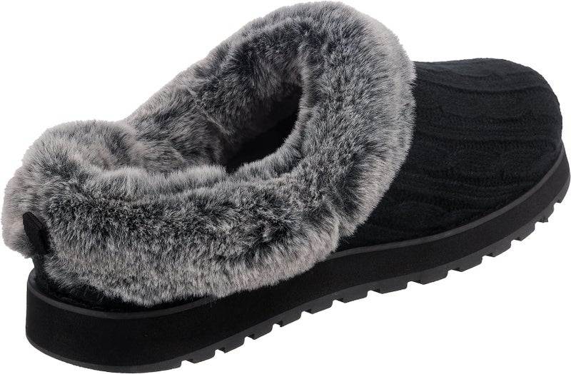 Skechers Women's Keepsakes – Ice Angel Slipper, Black, 5 Wide - Image 4