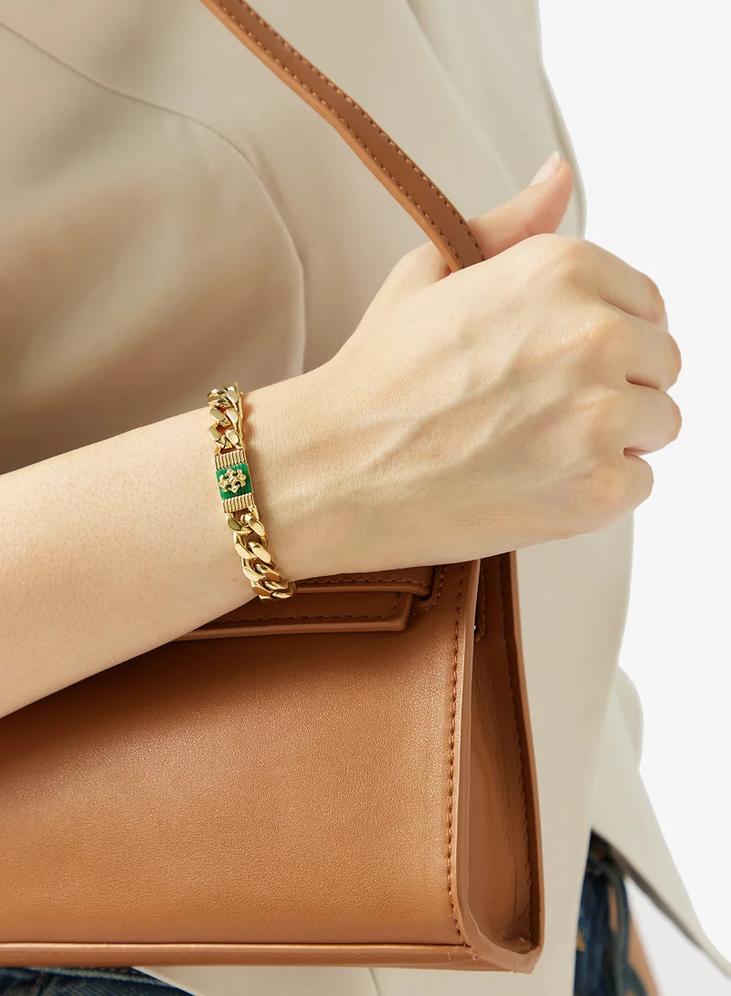 GUESS Rebel Moon Logo Bracelet