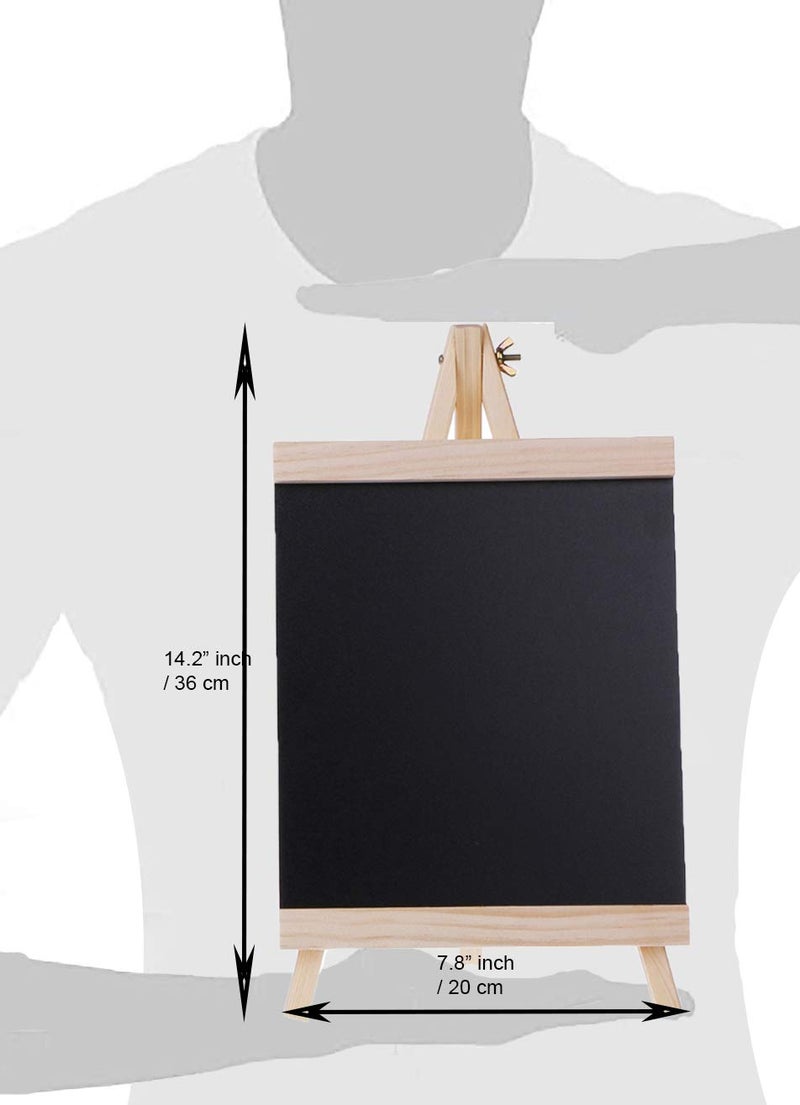 Desi Rang Wooden Chalkboard for Restaurant Bar Menu Memo, Tabletop Display Stand, Message Board (14" inch) - Image 4