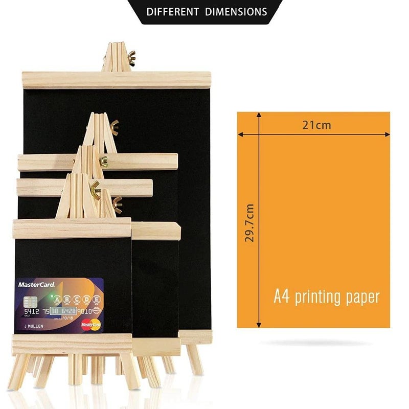 Desi Rang Wooden Chalkboard for Restaurant Bar Menu Memo, Tabletop Display Stand, Message Board (14" inch) - Image 5
