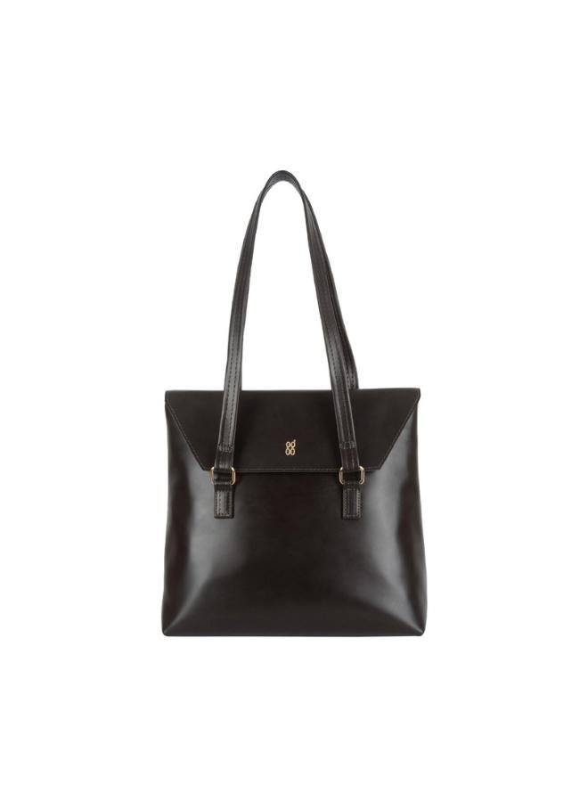 Baggit Women Brown Satchel Handbag Medium Size | Ladies Stylish Casual Purse Bag - Image 1